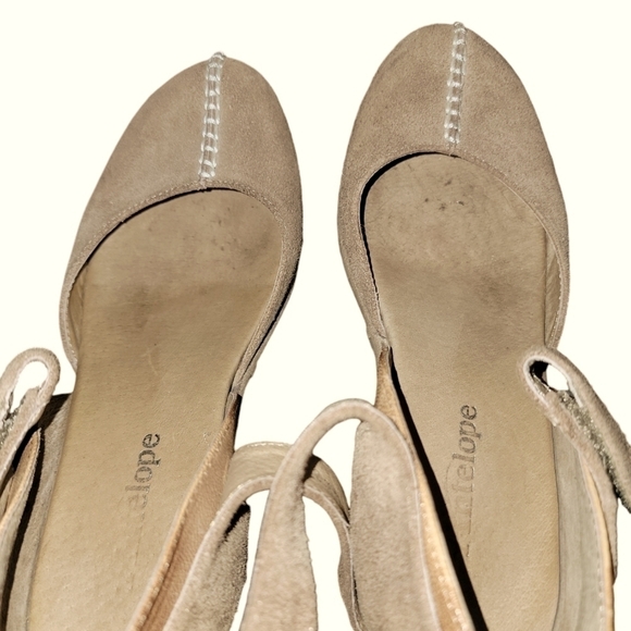 Antelope collection brown suede wedge shoes size EU 37 US 7 - Picture 6 of 13